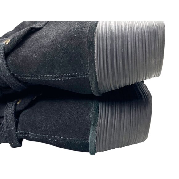 FLY London Yada Black Suede Mid-Calf Boot Size Euro 42 FLAW - Picture 6 of 15